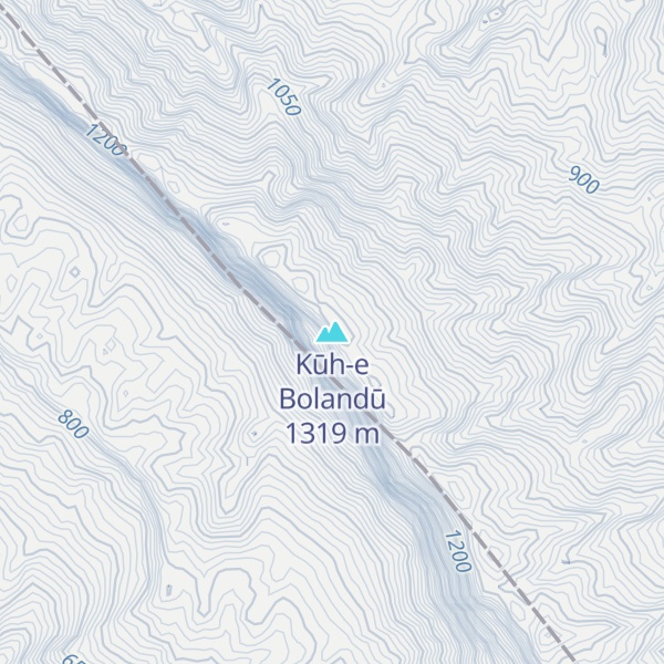 Map of Kūh-e Bolandū