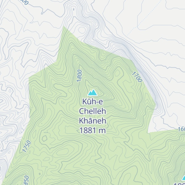 Map of Kūh-e Chelleh Khāneh