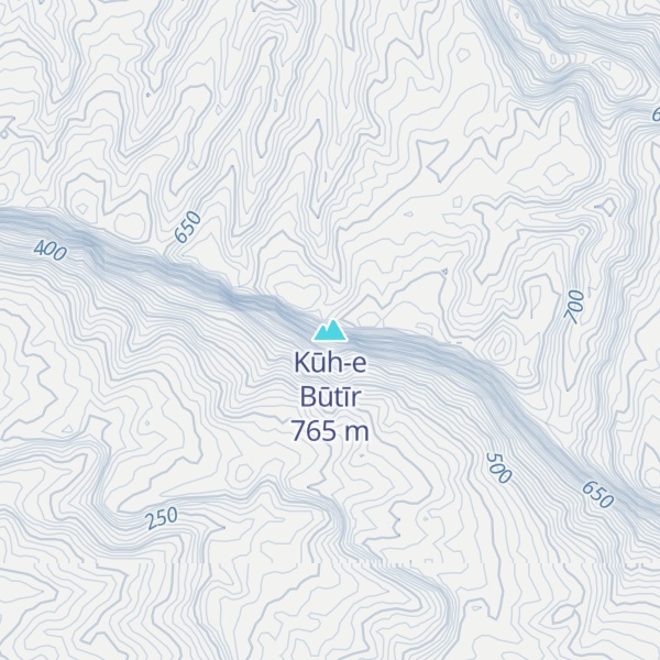 Map of Kūh-e Būtīr