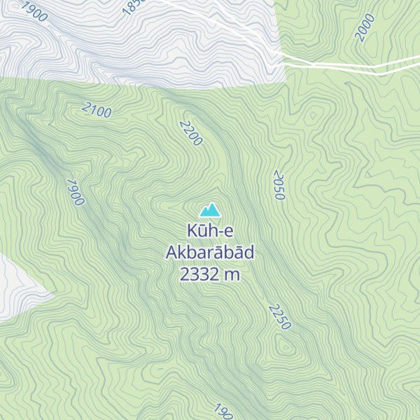 Map of Kūh-e Akbarābād