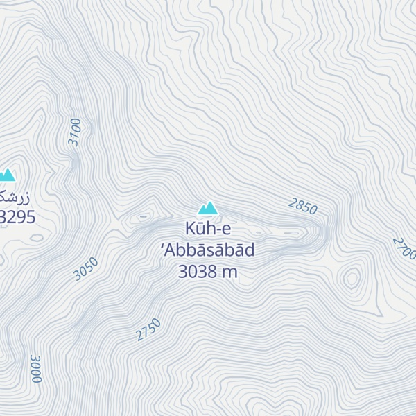 Map of Kūh-e ‘Abbāsābād