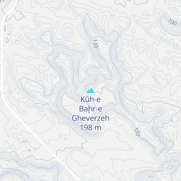 Map of Kūh-e Baḩr-e Gheverzeh