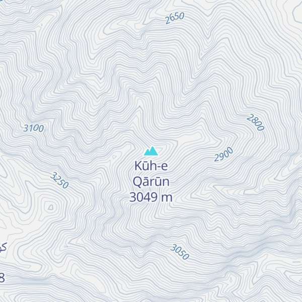 Map of Kūh-e Qārūn