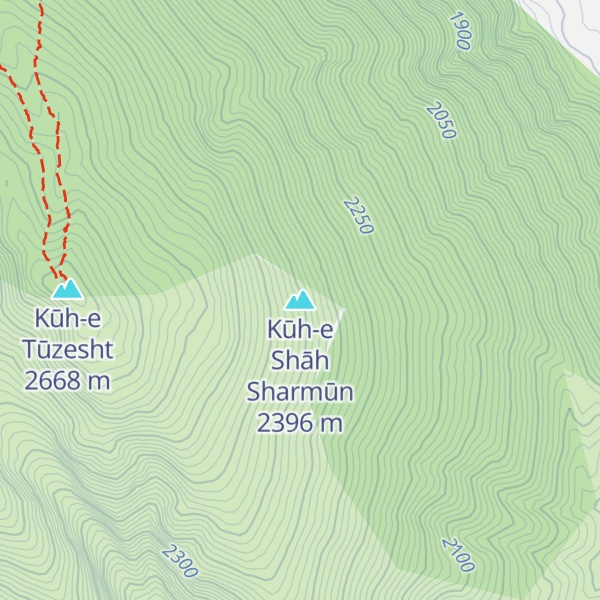 Map of Kūh-e Shāh Sharmūn