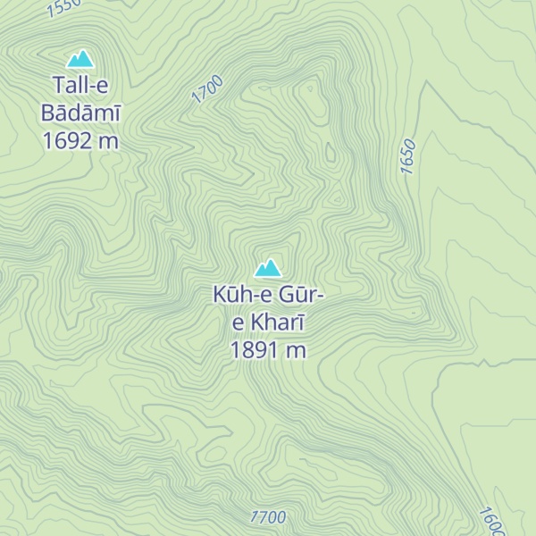 Map of Kūh-e Gūr-e Kharī