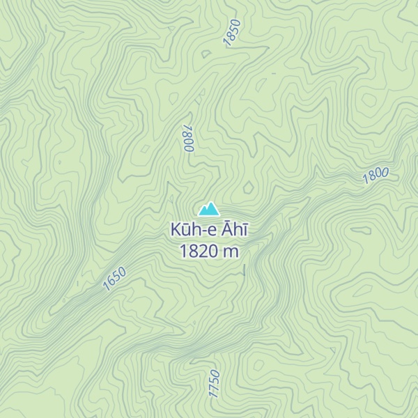 Map of Kūh-e Āhī