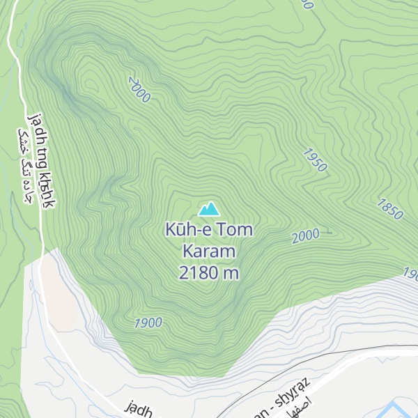 Map of Kūh-e Tom Karam