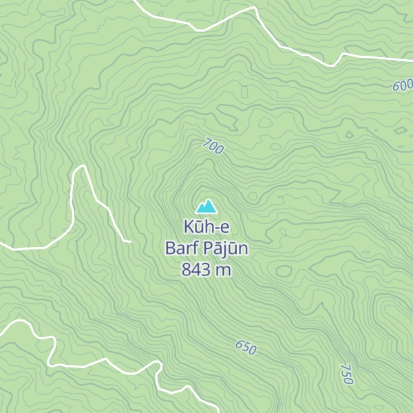Map of Kūh-e Barf Pājūn