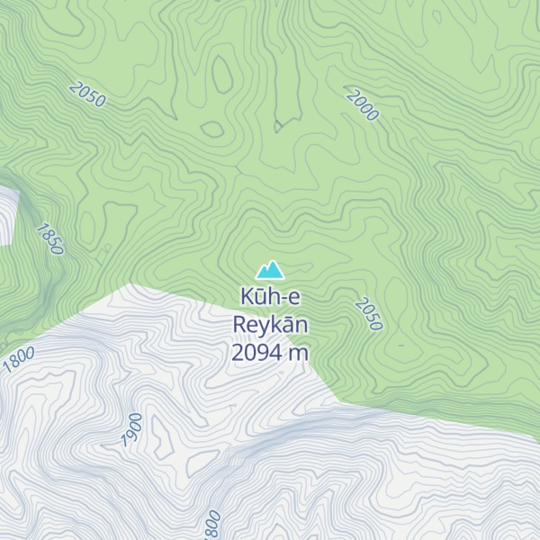 Map of Kūh-e Reykān