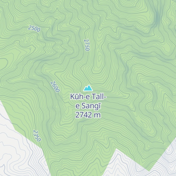 Map of Kūh-e Tall-e Sangī