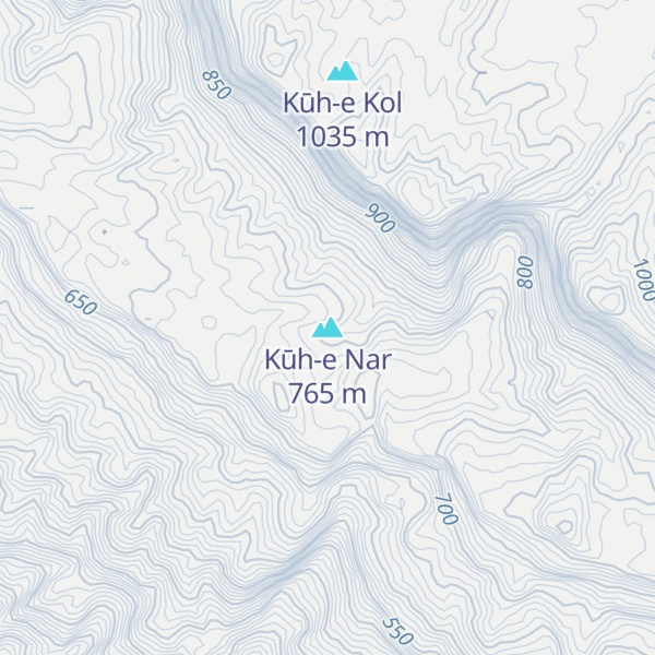 Map of Kūh-e Nar