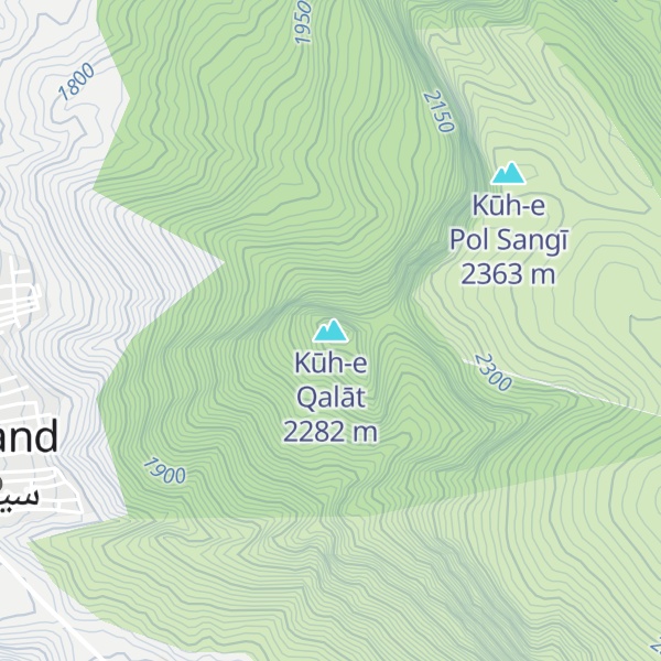 Map of Kūh-e Qalāt