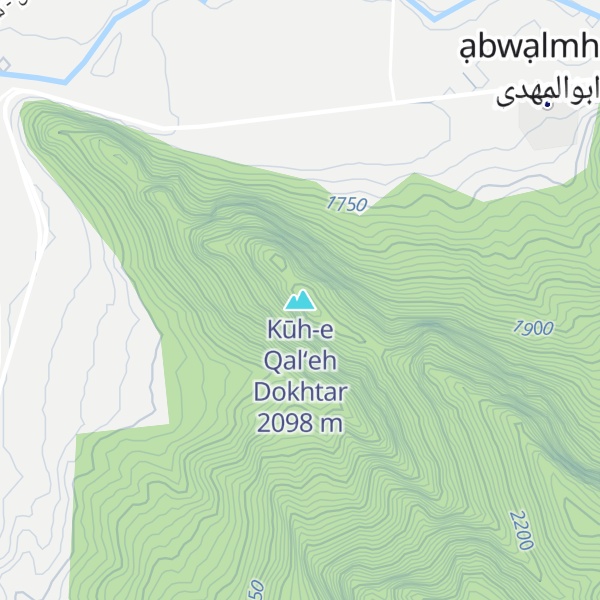 Map of Kūh-e Qal‘eh Dokhtar