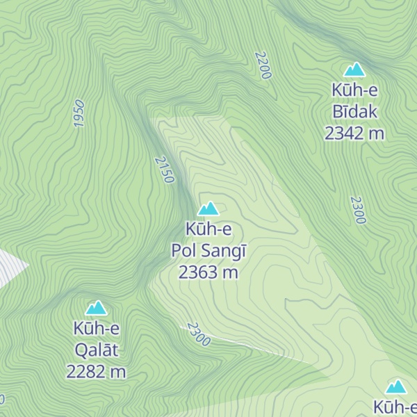 Map of Kūh-e Pol Sangī