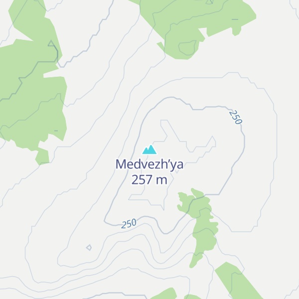 Map of Medvezh’ya