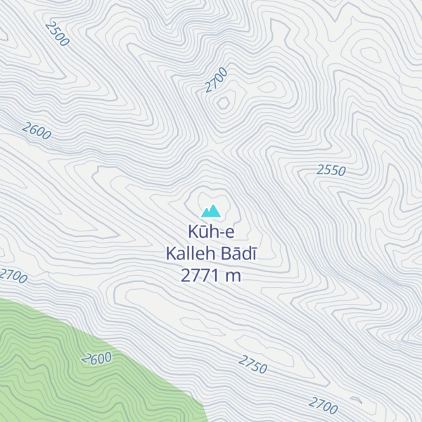 Map of Kūh-e Kalleh Bādī