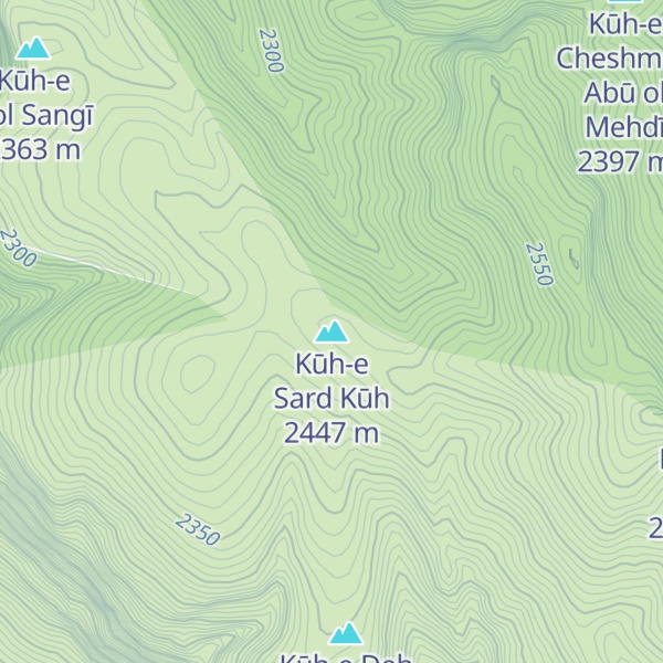Map of Kūh-e Sard Kūh