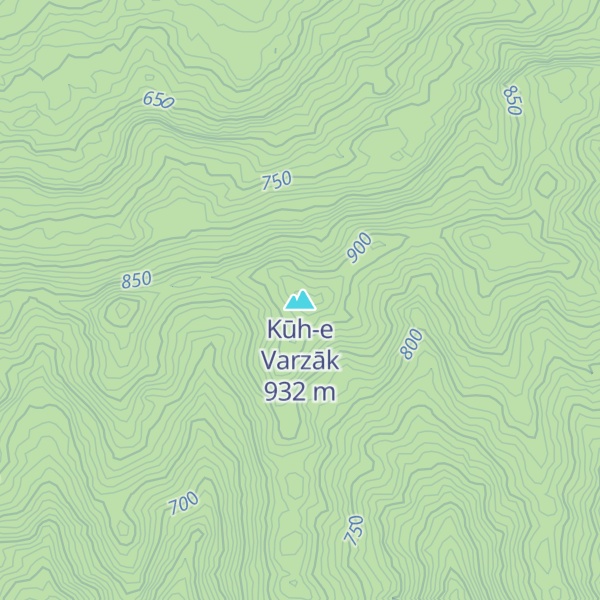 Map of Kūh-e Varzāk