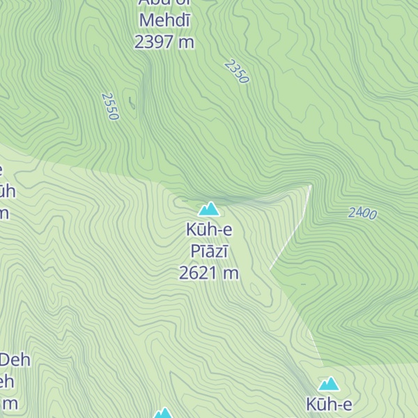 Map of Kūh-e Pīāzī