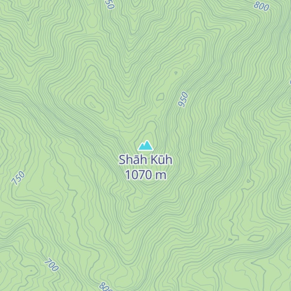 Map of Shāh Kūh