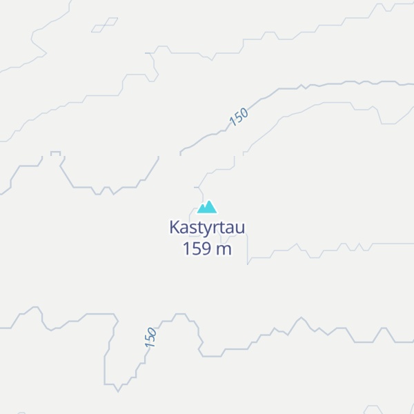 Map of Kastyrtau