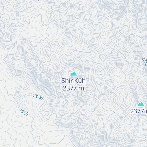 Map of Shīr Kūh