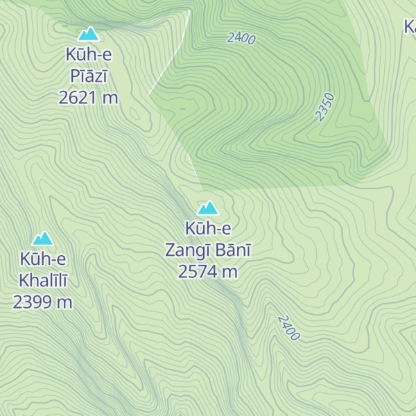 Map of Kūh-e Zangī Bānī