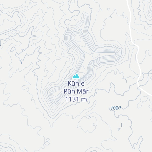 Map of Kūh-e Pūn Mār