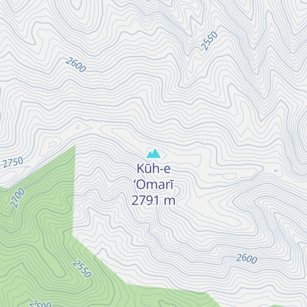 Map of Kūh-e ‘Omarī