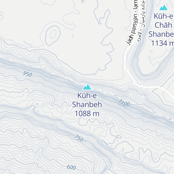 Map of Kūh-e Shanbeh
