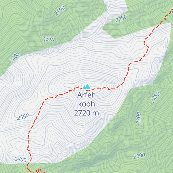 Map of Arfeh kooh