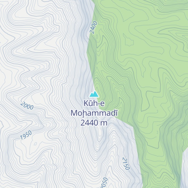Map of Kūh-e Moḩammadī
