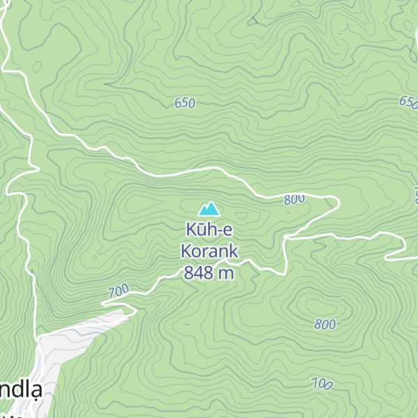 Map of Kūh-e Korank