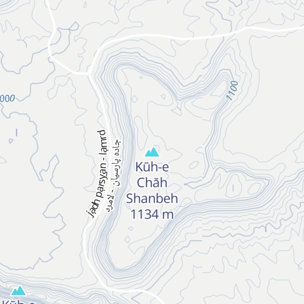 Map of Kūh-e Chāh Shanbeh