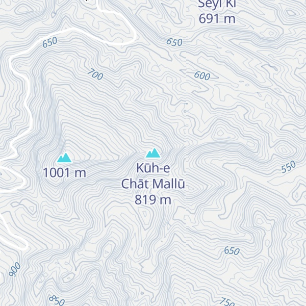 Map of Kūh-e Chāt Mallū
