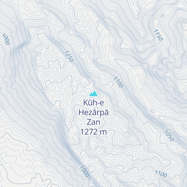Map of Kūh-e Hezārpā Zan