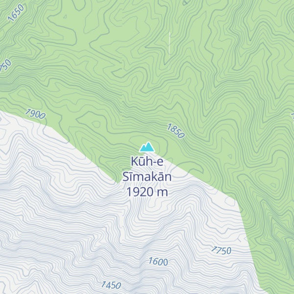 Map of Kūh-e Sīmakān