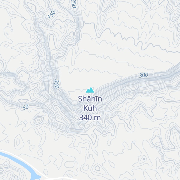 Map of Shāhīn Kūh
