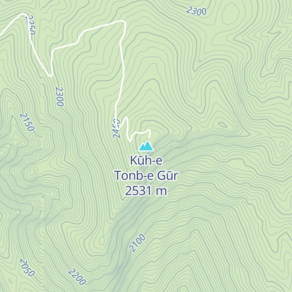 Map of Kūh-e Tonb-e Gūr