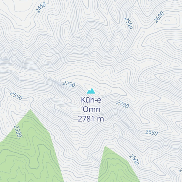 Map of Kūh-e ‘Omrī