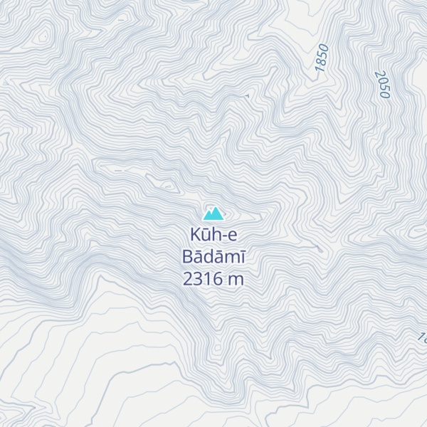 Map of Kūh-e Bādāmī