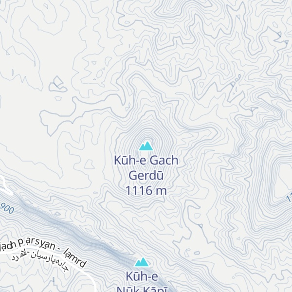 Map of Kūh-e Gach Gerdū