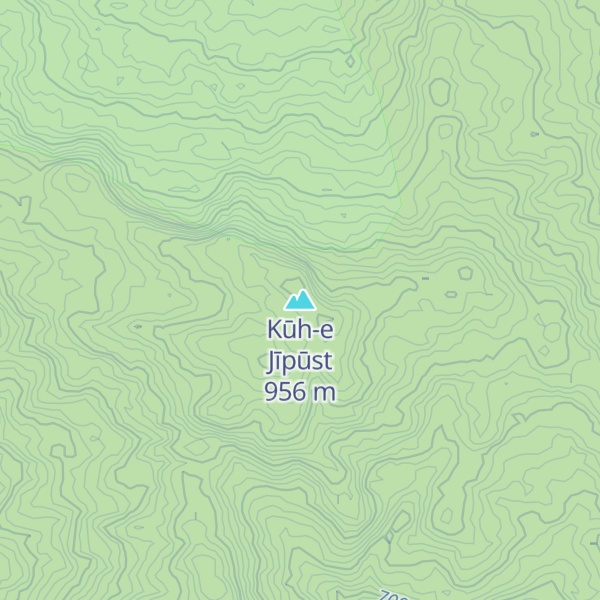 Map of Kūh-e Jīpūst