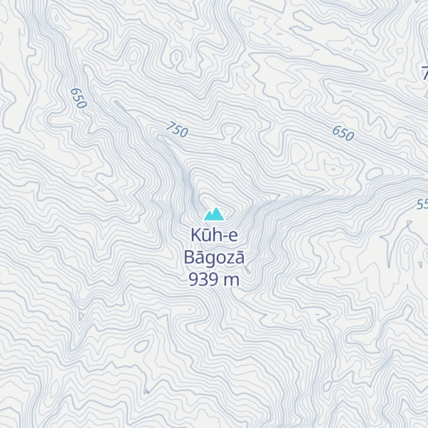 Map of Kūh-e Bāgozā