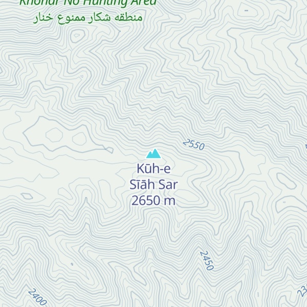 Map of Kūh-e Sīāh Sar