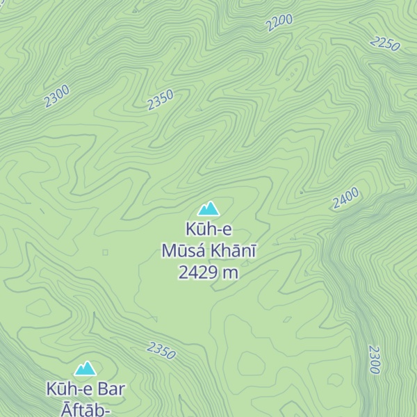 Map of Kūh-e Mūsá Khānī