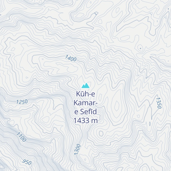 Map of Kūh-e Kamar-e Sefīd