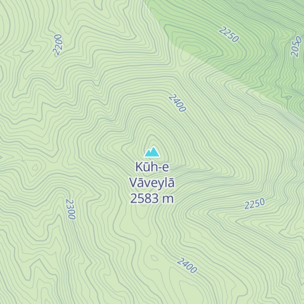 Map of Kūh-e Vāveylā