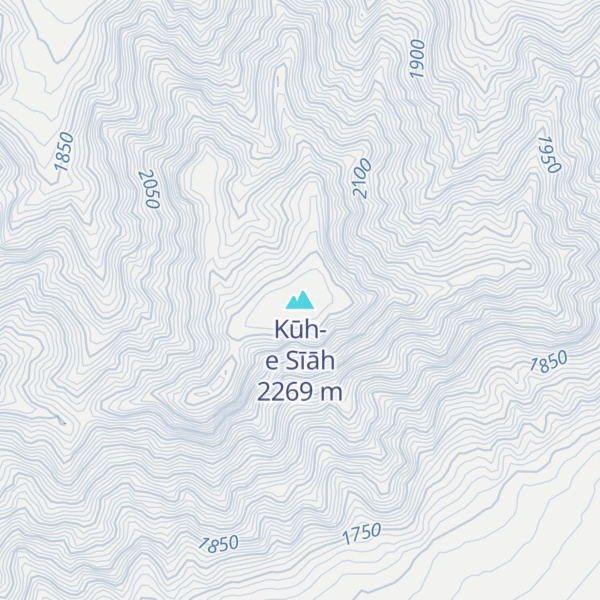 Map of Kūh-e Sīāh