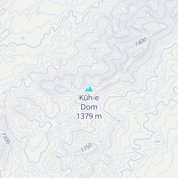 Map of Kūh-e Dom